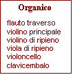 Organico Concerto n. 3