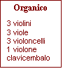 Organico Concerto n. 5